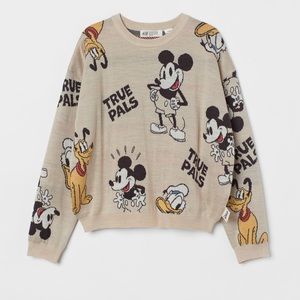 Disney Mickey Pluto and Donald Sweater